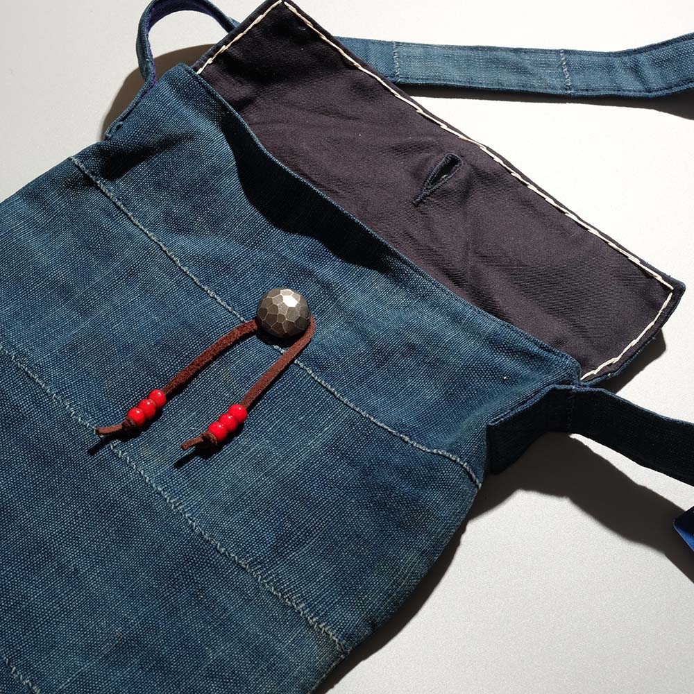 GAIJIN MADE GBG-109 Antique Indigo Shoulder Pochette