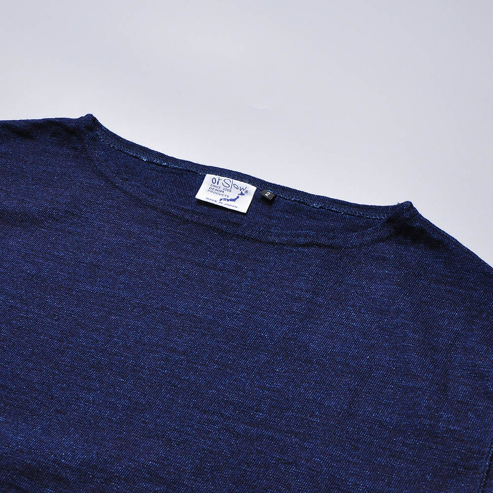 ORSLOW 03-0011 Indigo Boat Neck Pullover Indigo 2019a