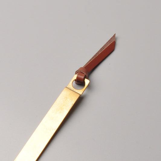 Tiny Formed Bookmark (brass)