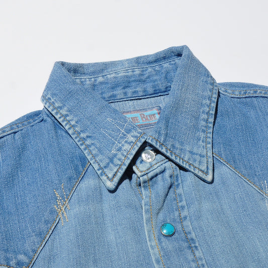 BLUE BLUE ST814n Light Denim School Western Shirt