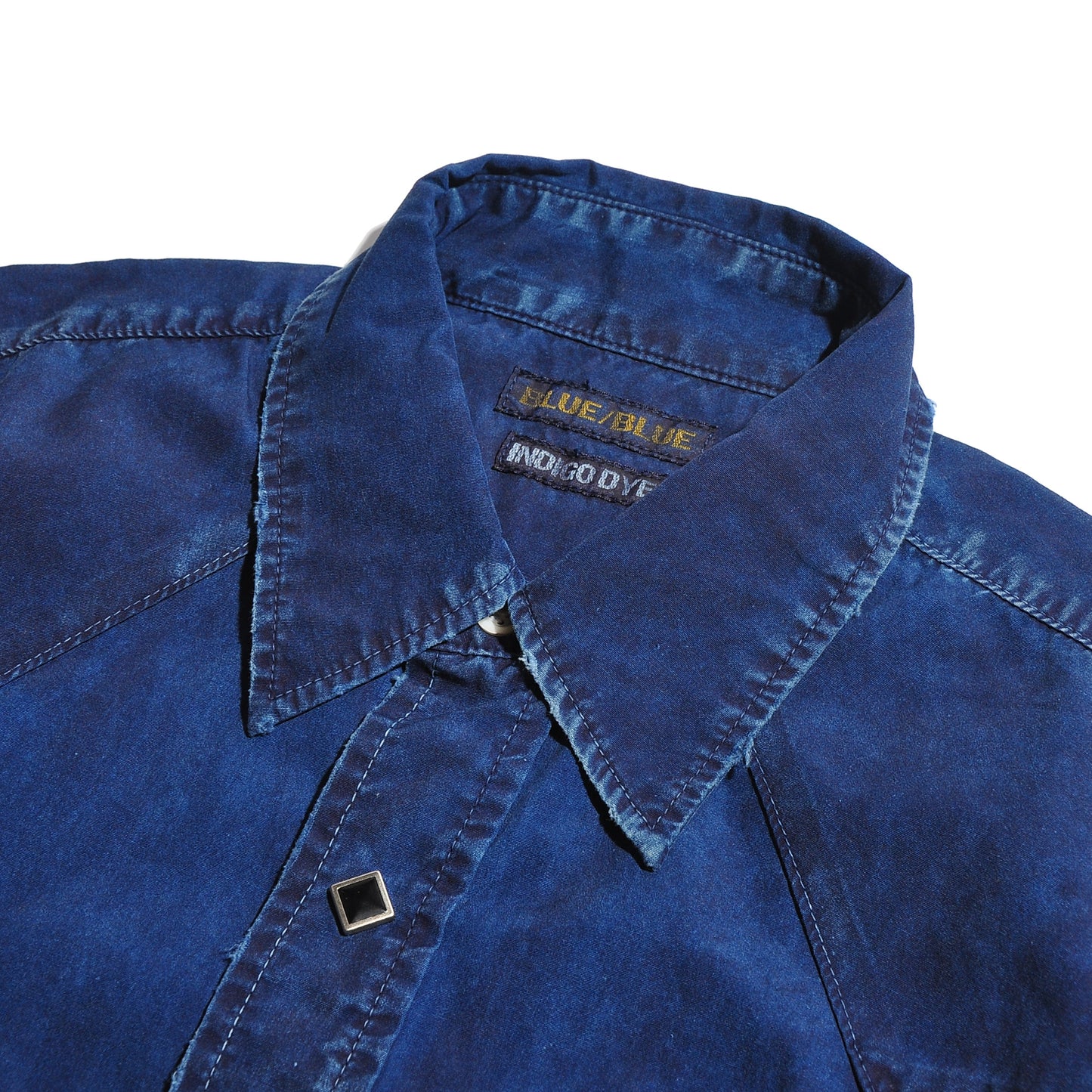 BLUE BLUE ST2311 Broadcloth Indigo Dyed Western Shirt