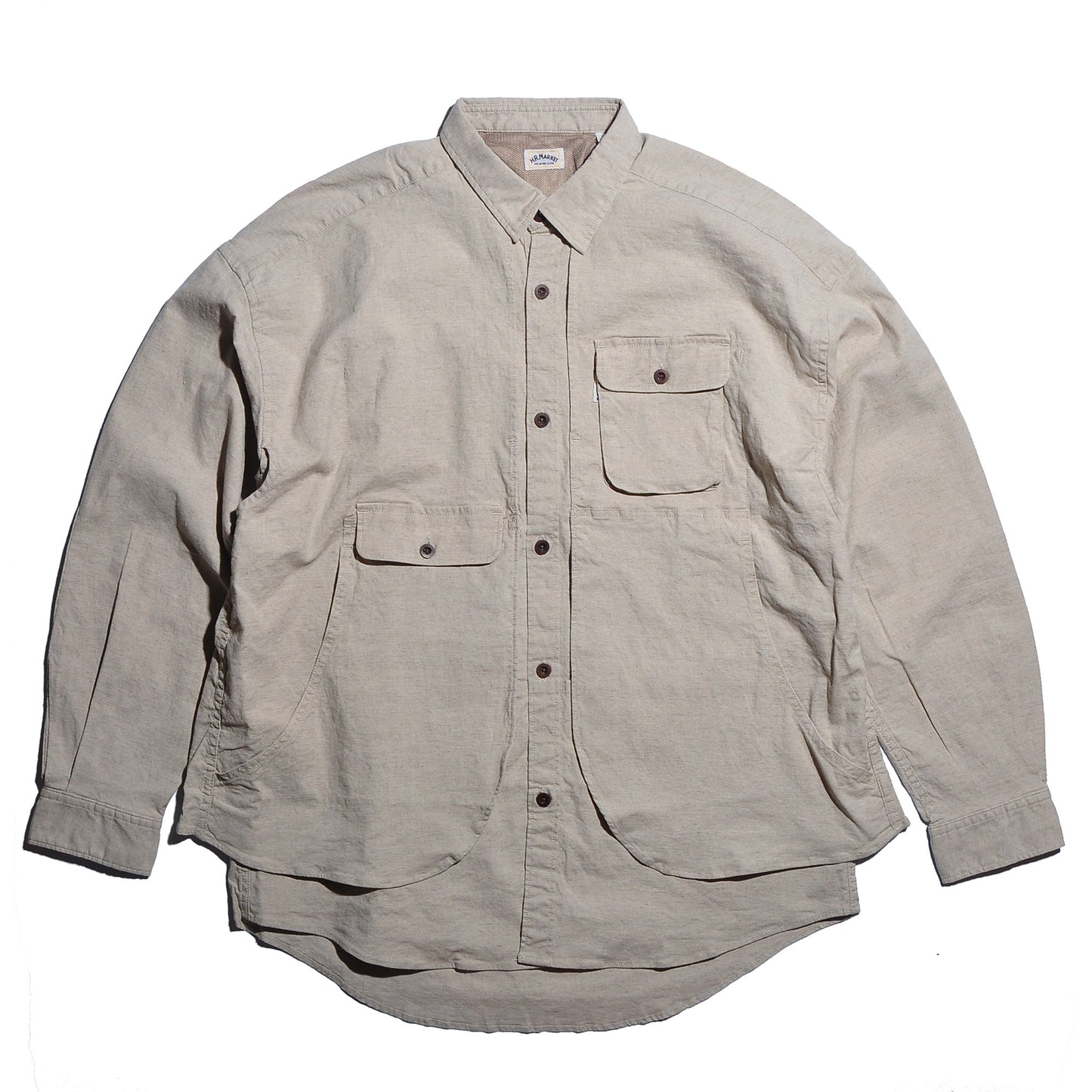 HRM ST2313 Linen Cotton Stretch Layered Hunter's LS Shirt