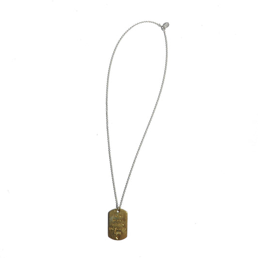 HRM 1503 N3B Journey Brass Dog Tag Necklace