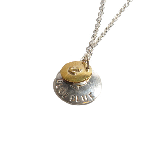 HRM 1511 N2 Blue Blue Layer Coin Necklace
