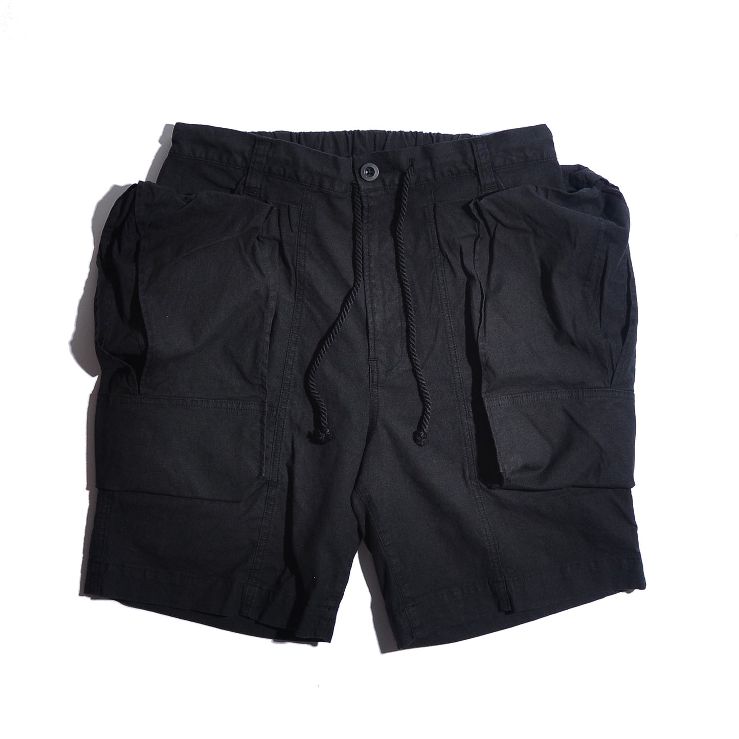 HRM SO1337 Linen Cotton Stretch Big Side Pockets Shorts