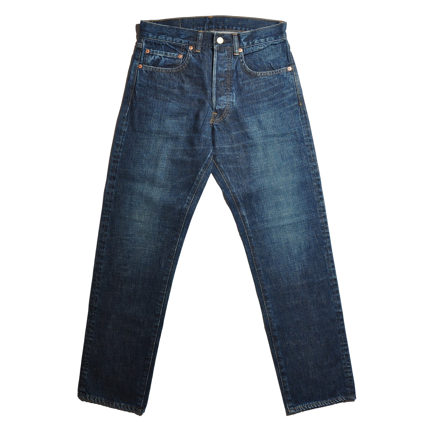 HRM PP58 Selvage Denim Washed Straight Jeans