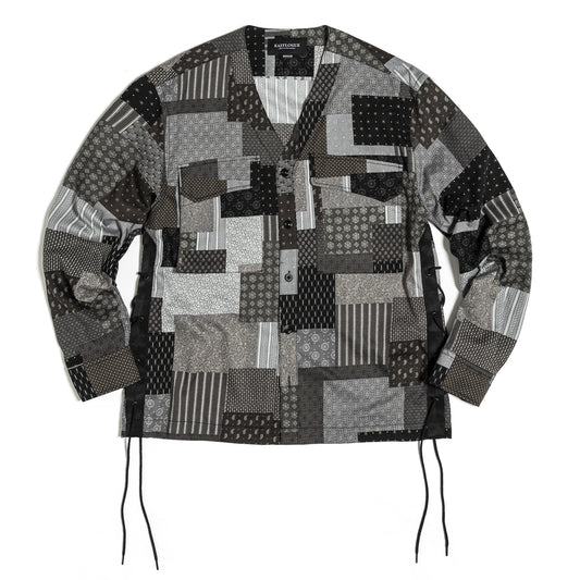 EASTLOGUE 2021SSSH05 FLAK SHIRT - BLACK MULTI PAISLEY