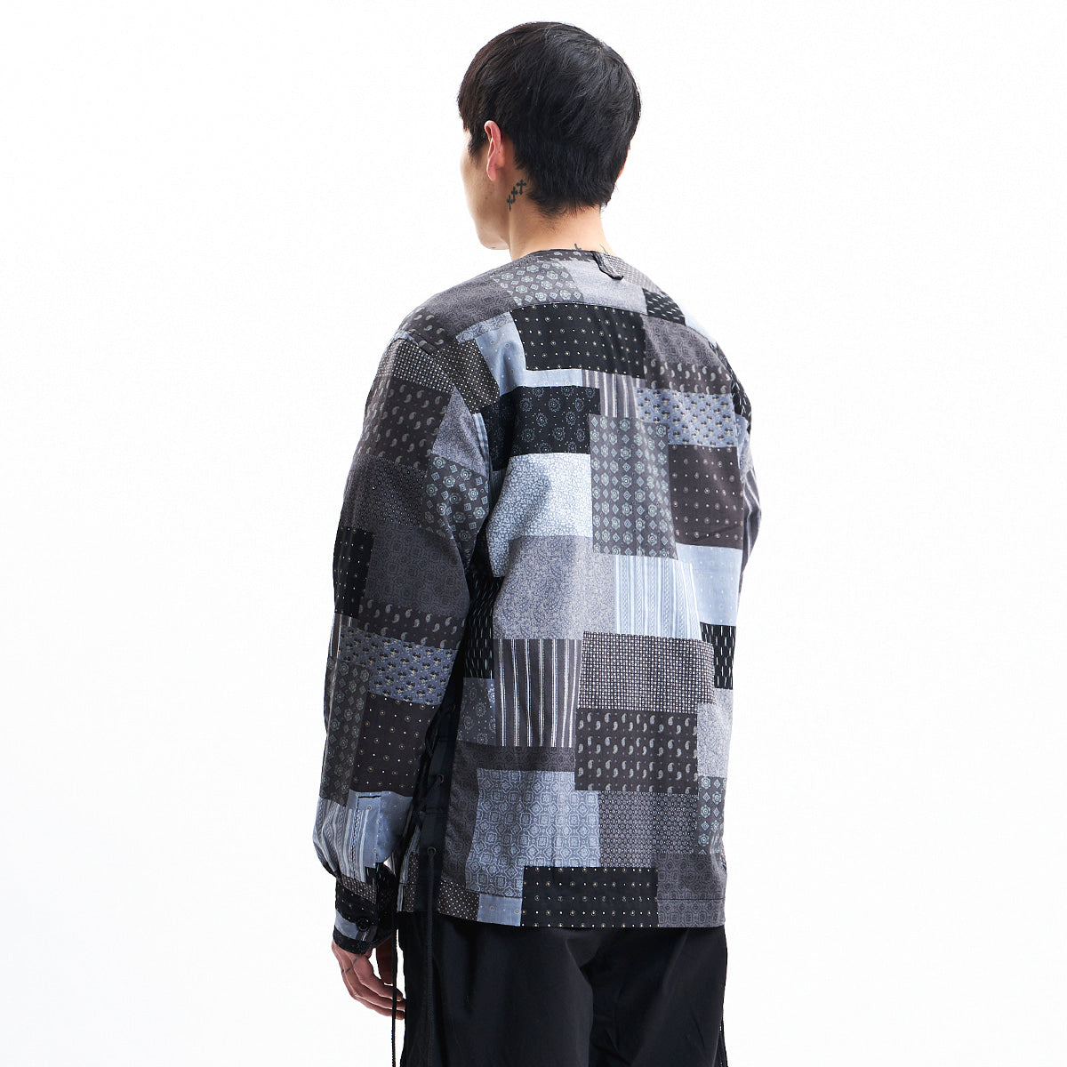 EASTLOGUE 2021SSSH05 FLAK SHIRT - BLACK MULTI PAISLEY