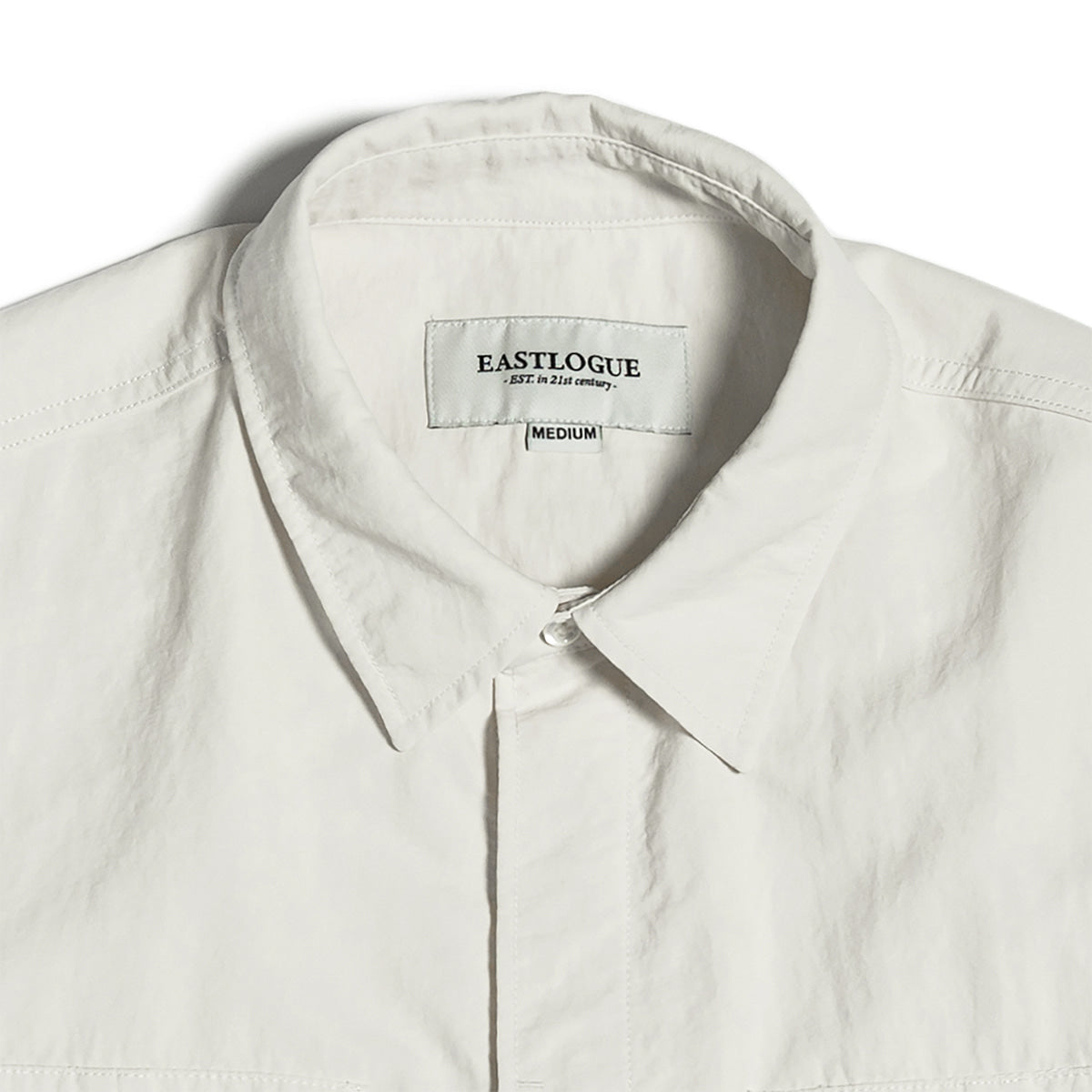 EASTLOGUE 2021SSSH07 M65 SHIRT - OFF WHITE NYLON WASHER
