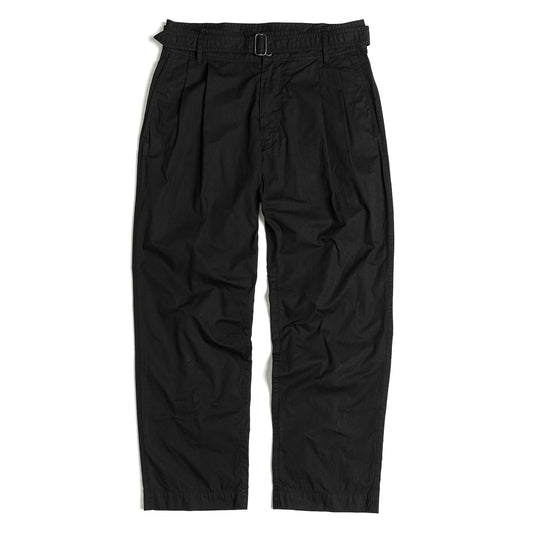 EASTLOGUE 2021SSSPT02 BELTED PANTS - BLACK