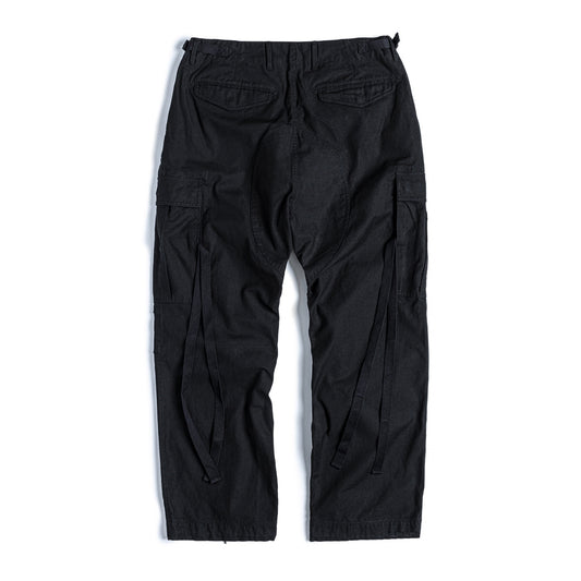 EASTLOGUE ELE-PMT-PT04 FIELD PANTS WIDE FIT - BLACK BACK SATIN