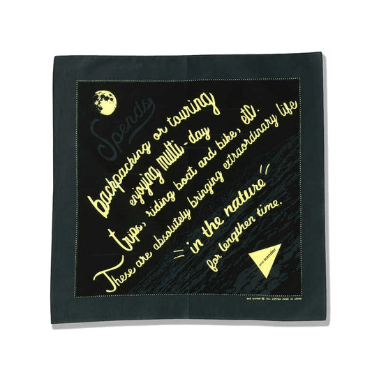 AND WANDER moonlight bandanna-Black