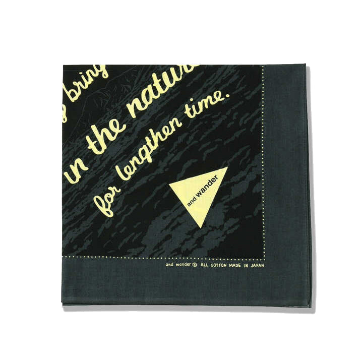 AND WANDER moonlight bandanna-Black