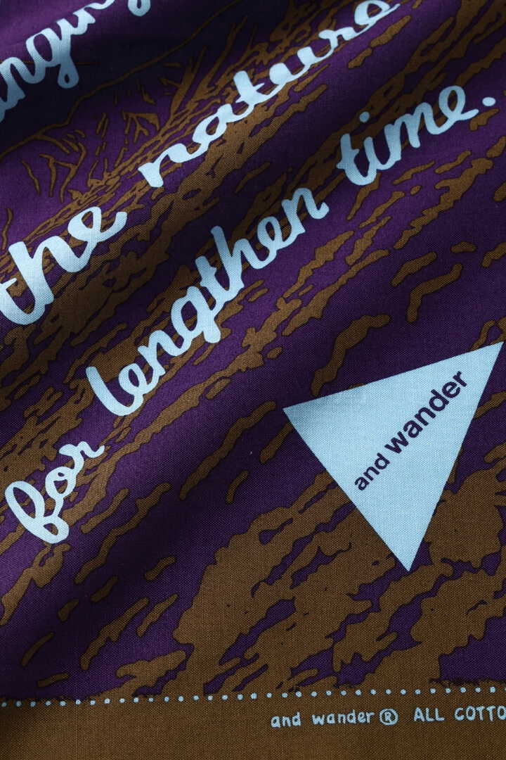 AND WANDER moonlight bandanna-Purple