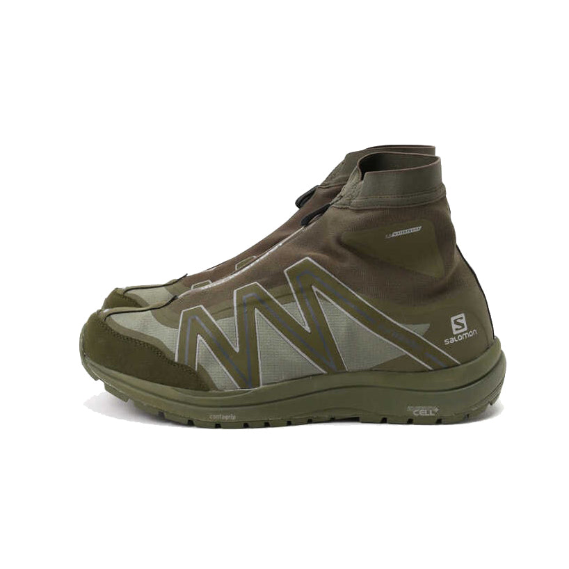 AND WANDER reflective highcut sneakers by SALOMON – WANDERS*