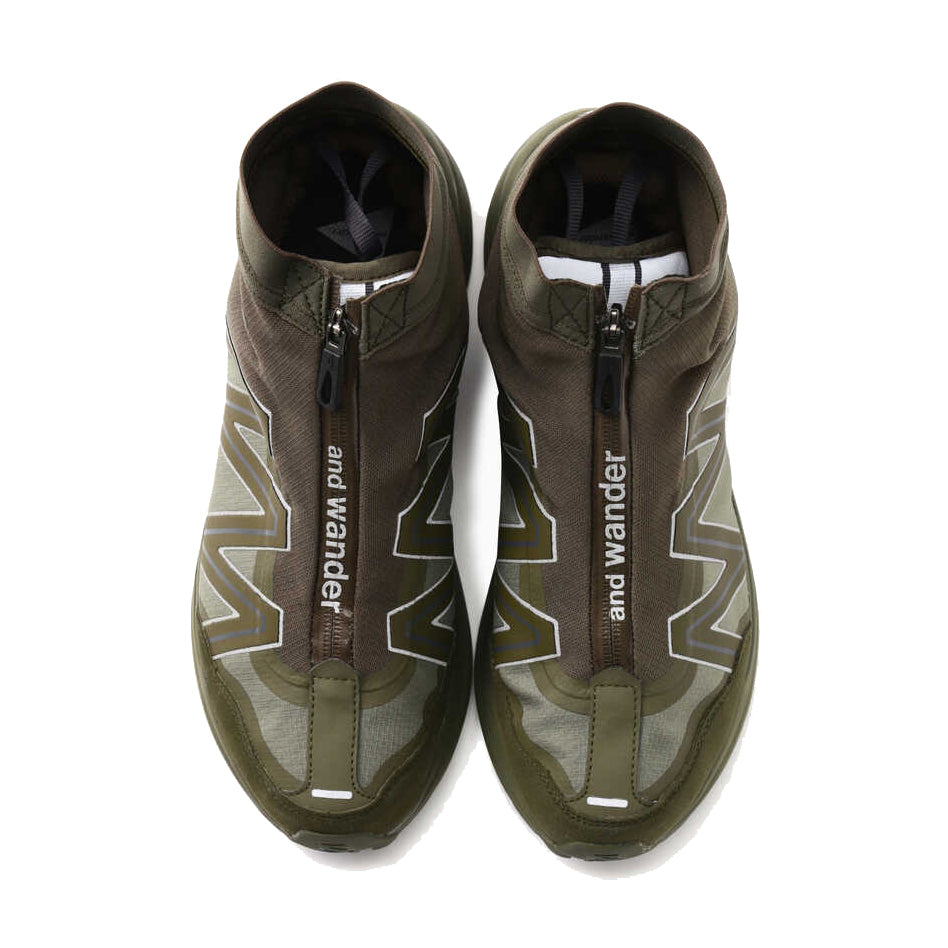 AND WANDER reflective highcut sneakers by SALOMON