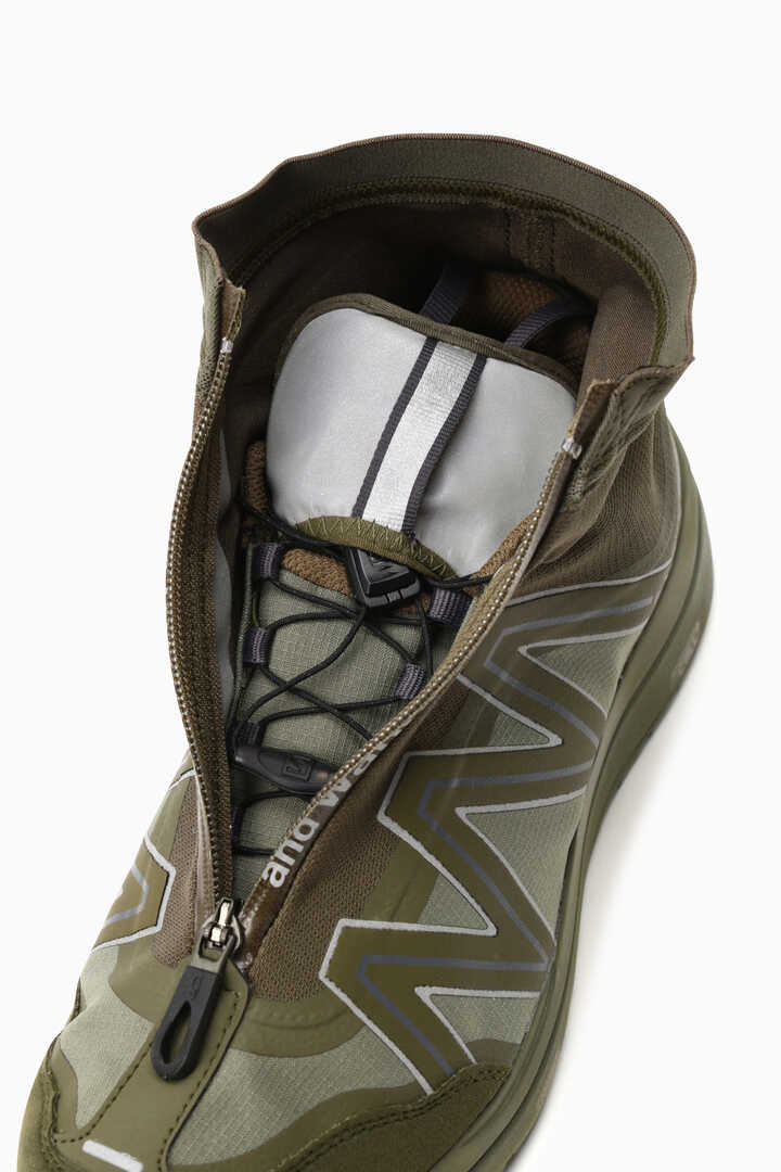 AND WANDER reflective highcut sneakers by SALOMON