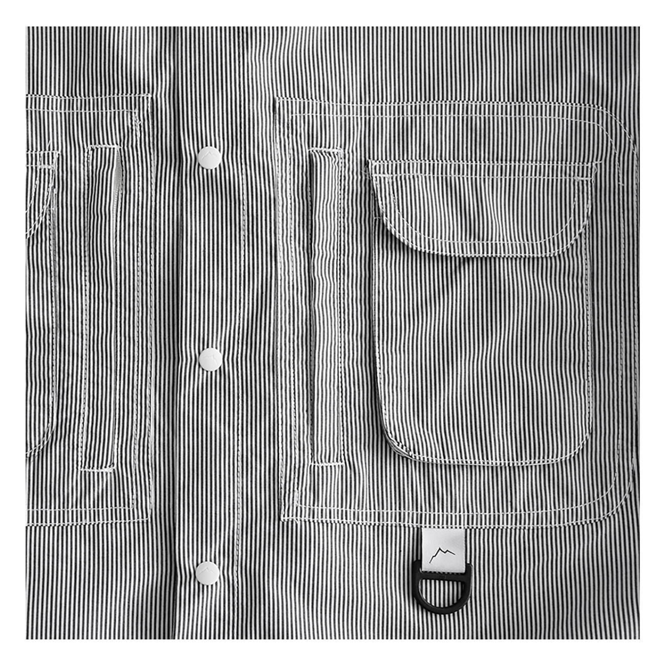 CAYL Double Pocket Hiker Shirts- Black Stripe