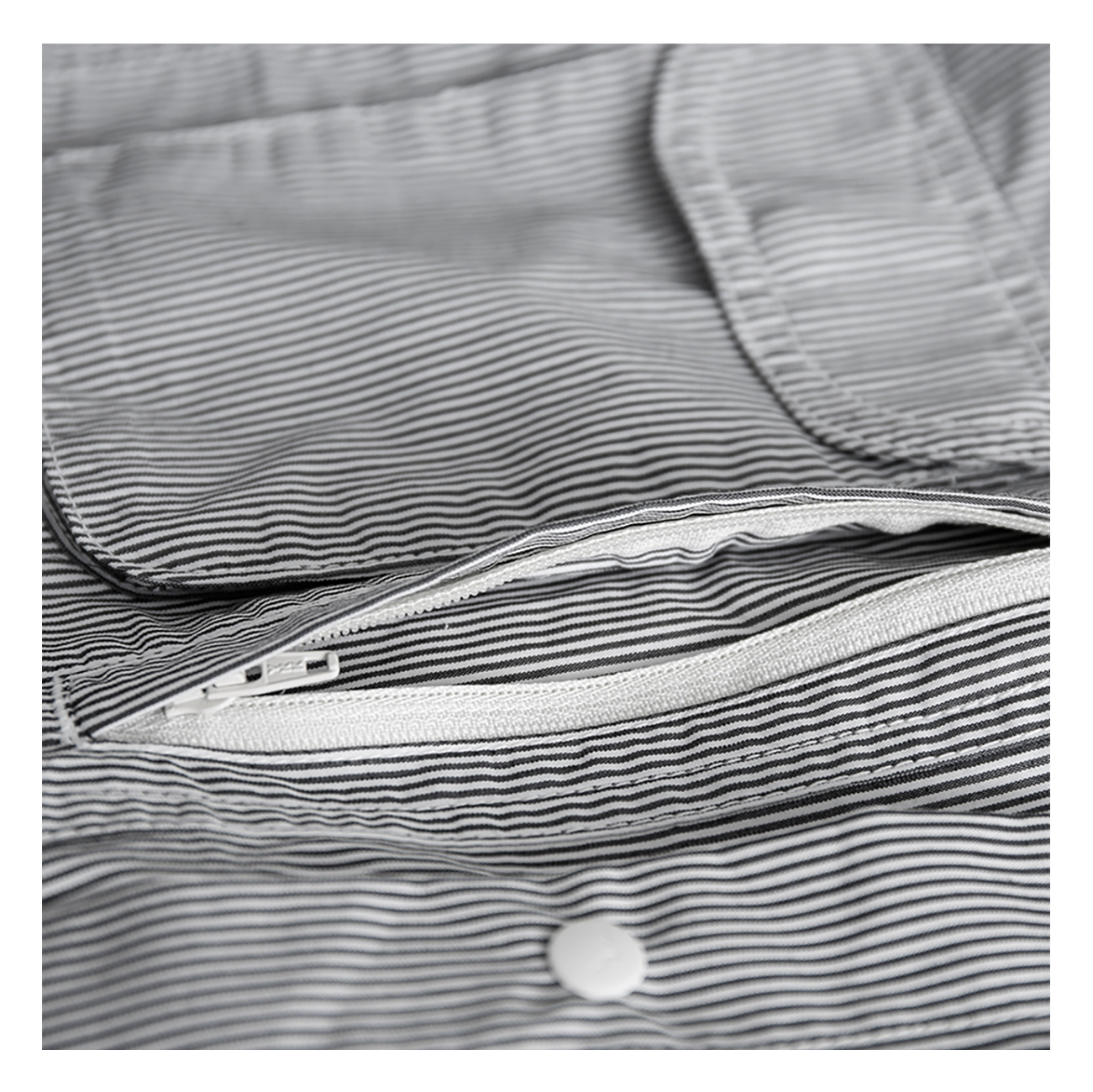 CAYL Double Pocket Hiker Shirts- Black Stripe