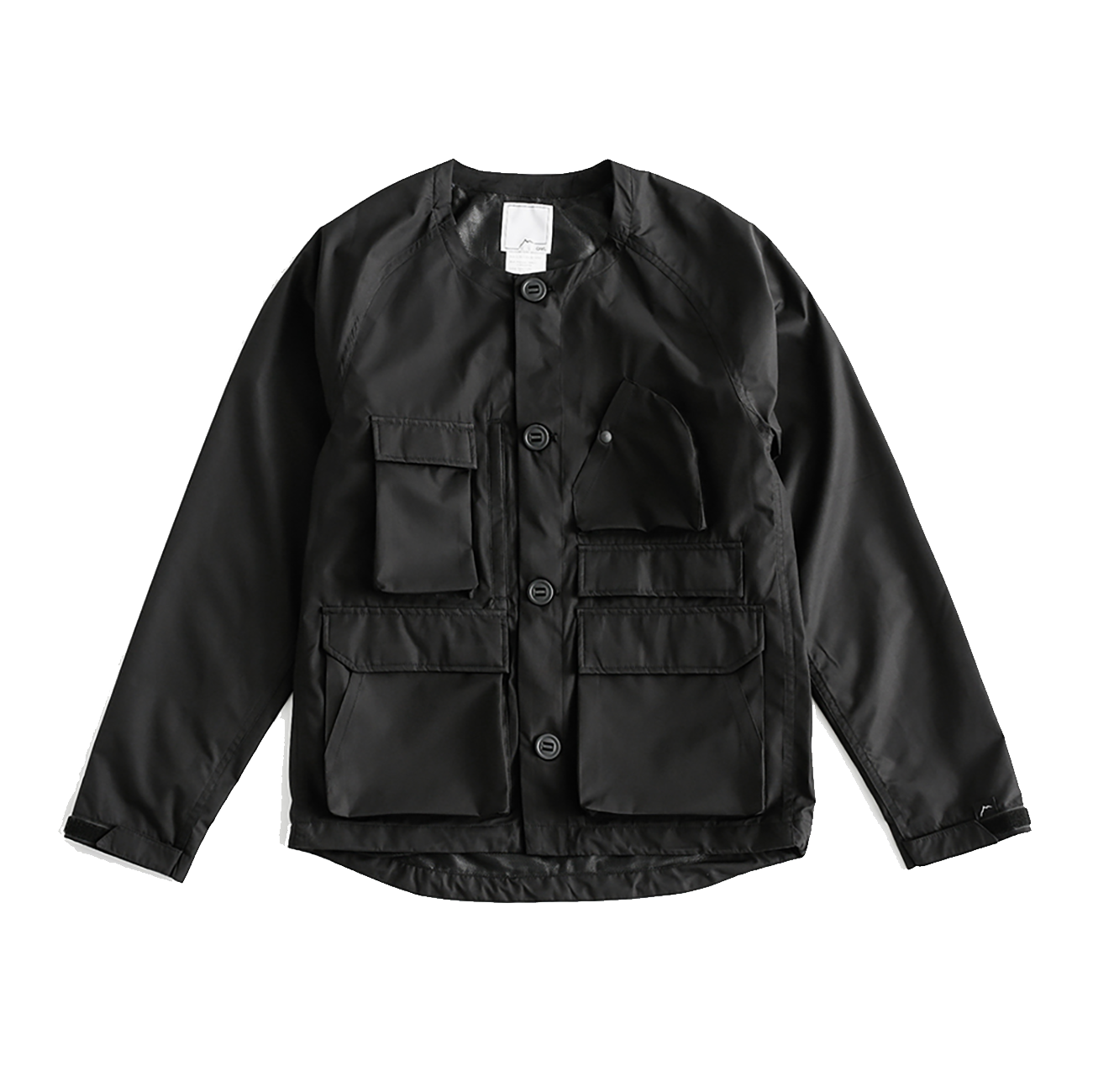 CAYL Light Mountain Collarless Jacket- black