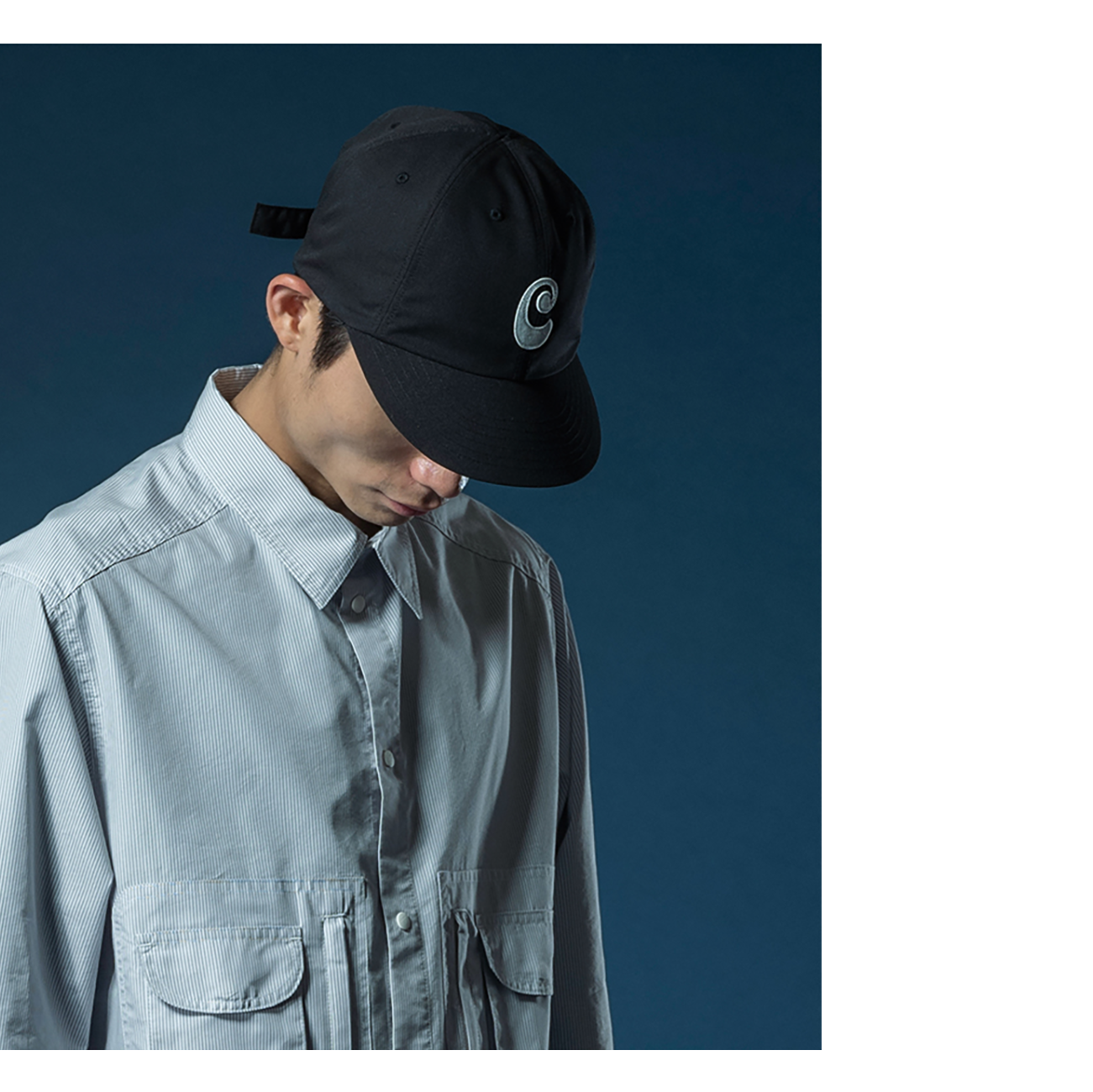 CAYL Poly 6 Panel Cap- Black