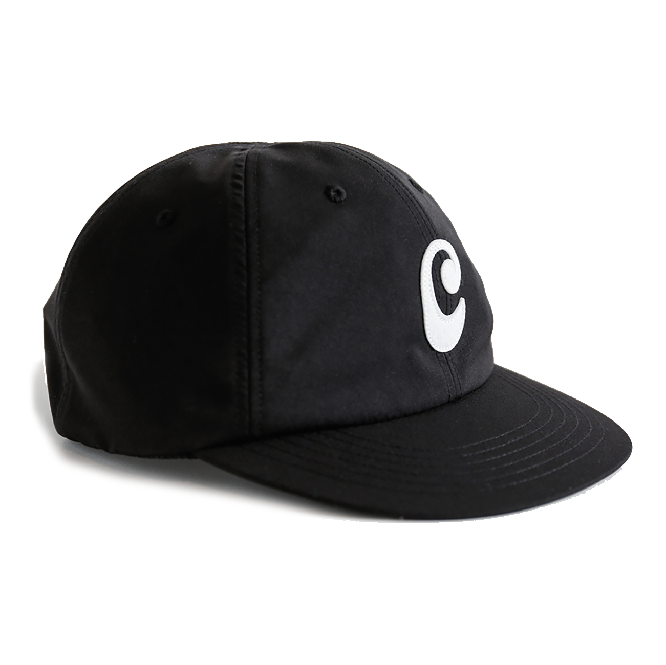 CAYL Poly 6 Panel Cap- Black