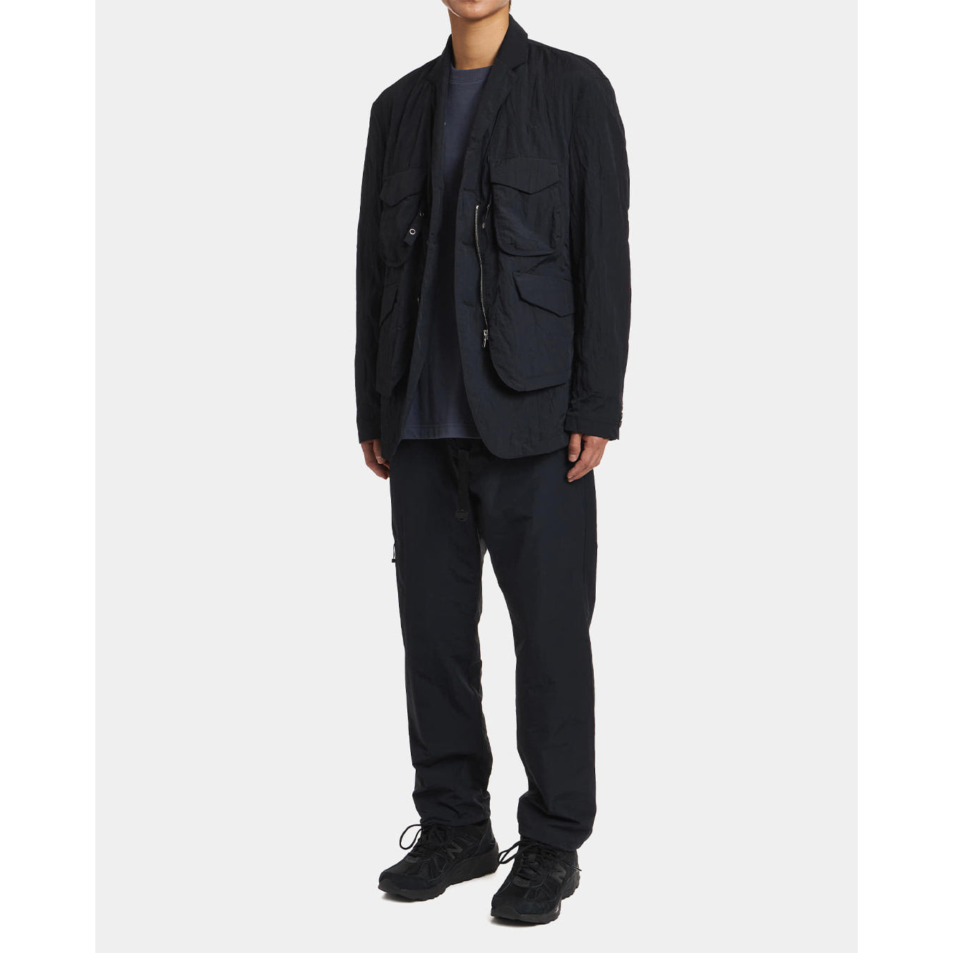 UNAFFECTED UN-FW21JK06 LAYERED JACKET- BLACK