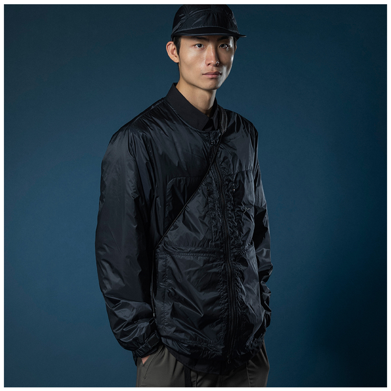 CAYL Roundneck Insulation Jacket- Black