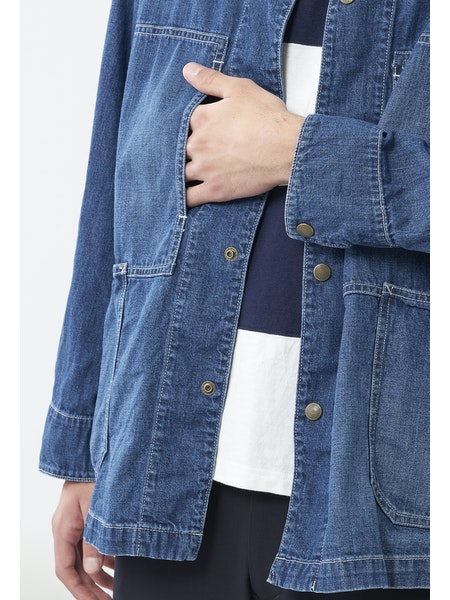 SAGE DE CRET DENIM COVERALL JACKET