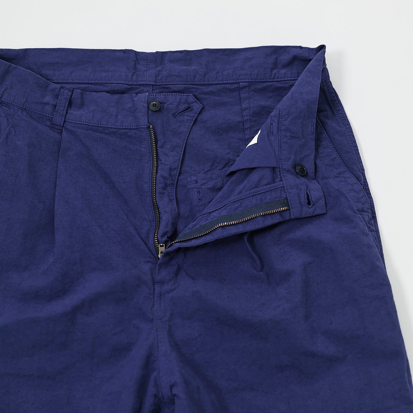 SAGE DE CRET 31-20-8274 9/10 length one-tuck wide Pants- Blue