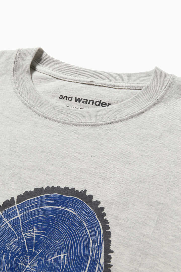 AND WANDER AW01-JT142 printed T woodprint