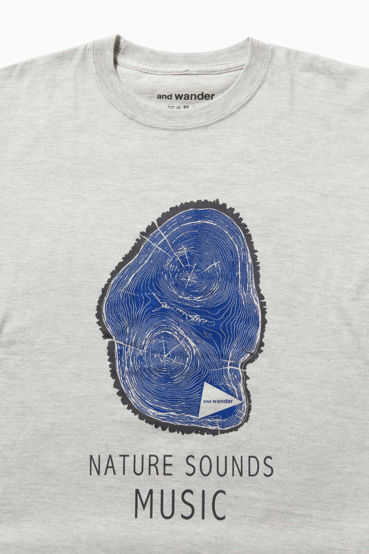 AND WANDER AW01-JT142 printed T woodprint