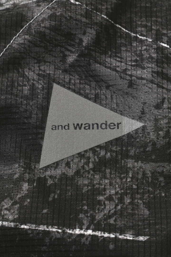 AND WANDER printed vent hoodie