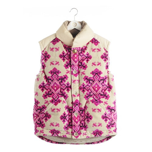 MONRO Down Vest/Pile Jacquard Fabric