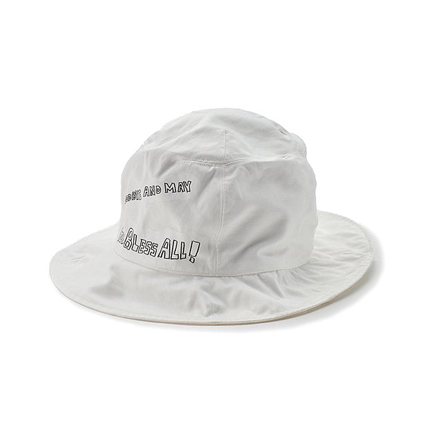 KIJIMA TAKAYUKI BONDED BOWLER HAT WHITE