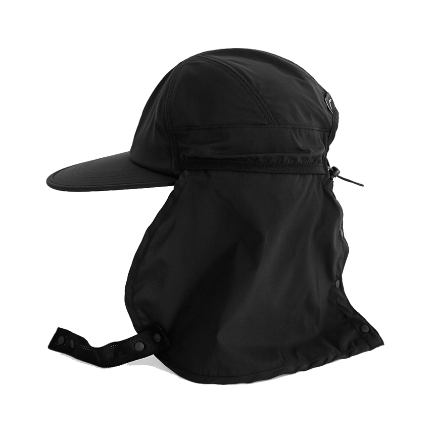 CAYL Stretch Nylon Sunvisor Cap Solid / Black