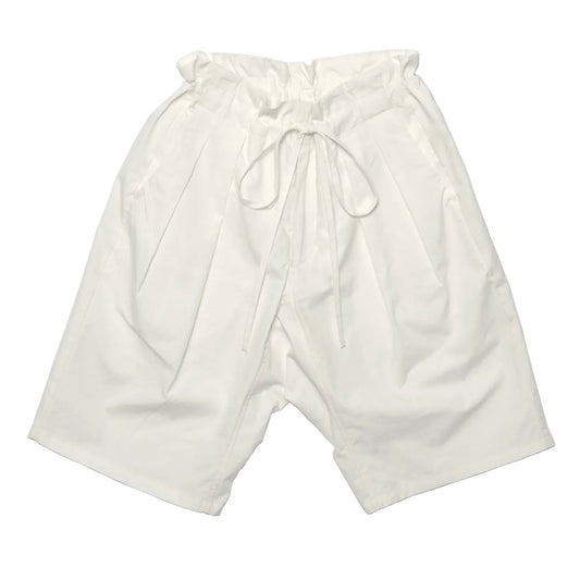 MONITALY M25352 Drop Crotch Shorts- White