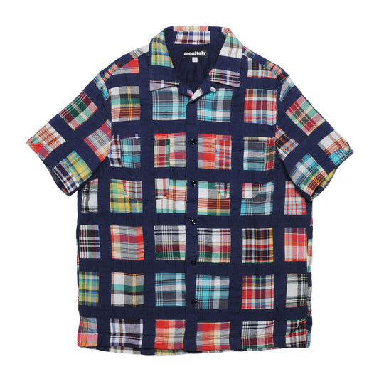 MONITALY M29290 PATCHWORK VACATION SHIRT (MADE IN MADRAS)