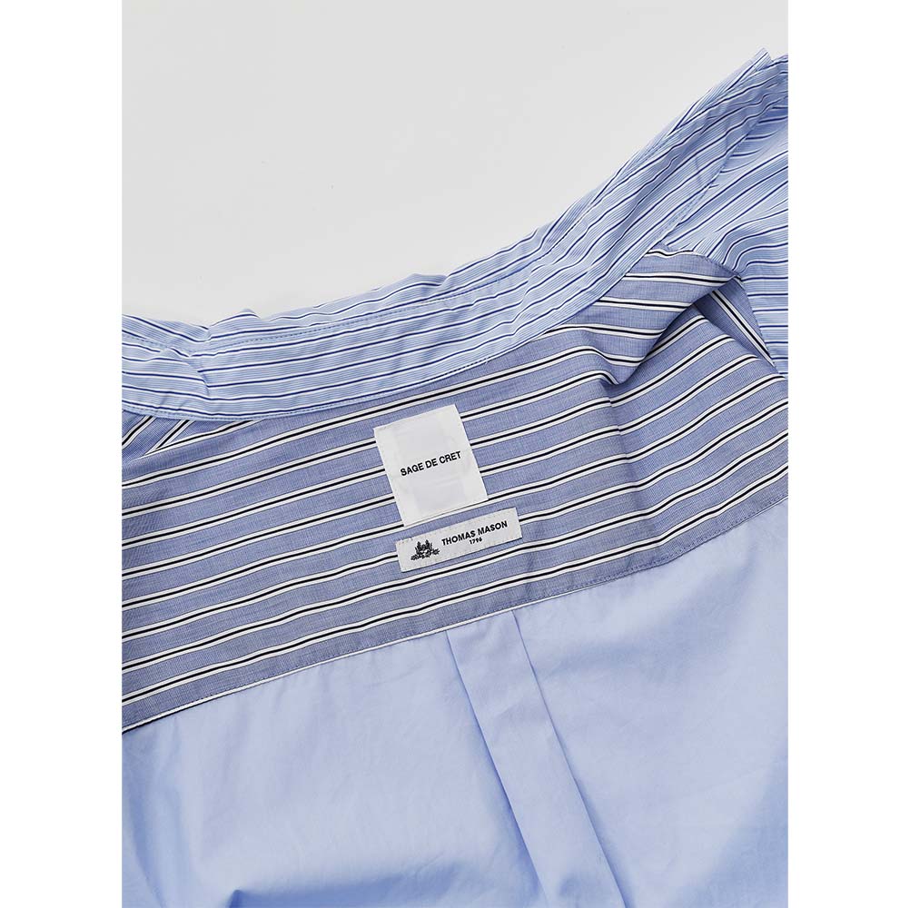 SAGE DE CRET 31-30-6110 Patchwork short sleeve regular Shirt