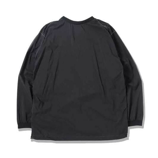 AND WANDER PERTEX wind long sleeve T black