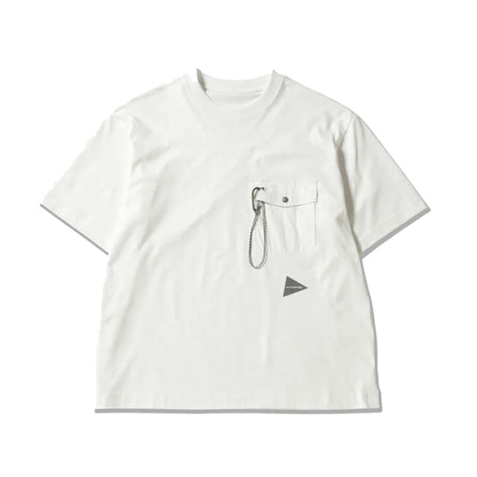 AND WANDER pocket T off white