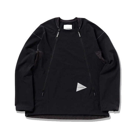 AND WANDER trek pullover Black