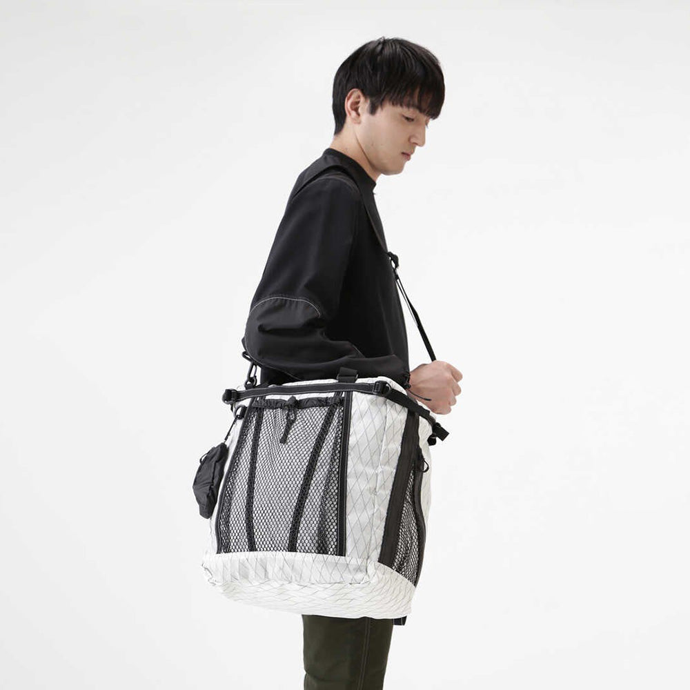 AND WANDER X-Pac 25L 3way tote bag-Offwhite