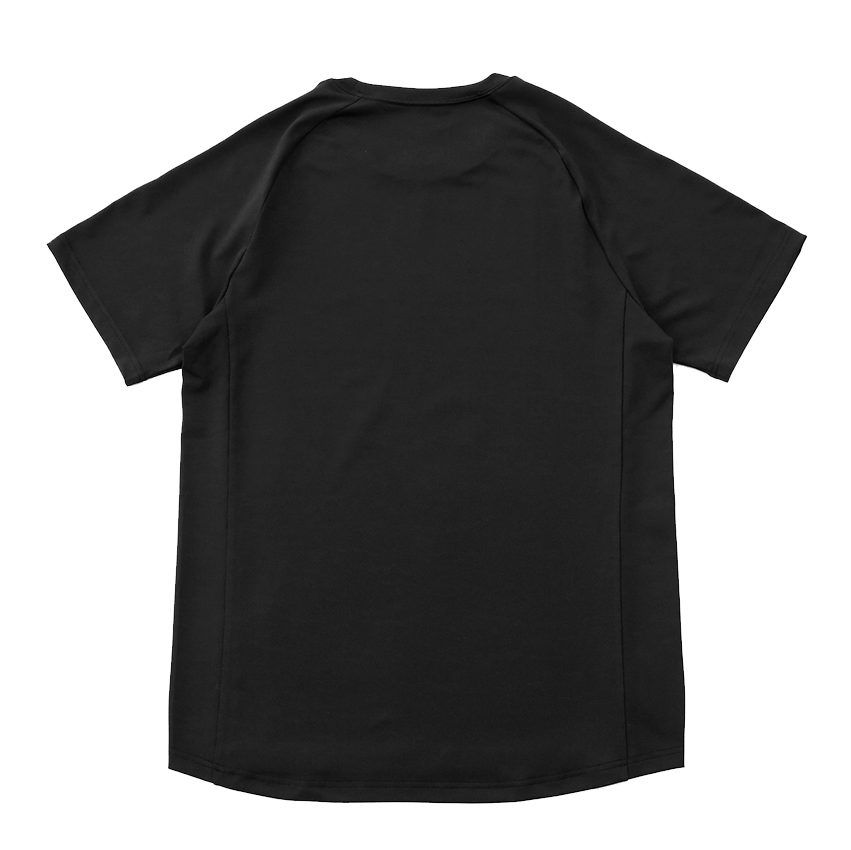CAYL】Merino blend short sleeve / black Merino blend short CAYL】Merino blend short sleeve / black Merino blend short