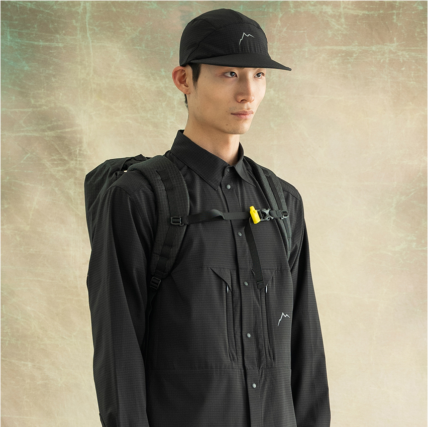 CAYL Flow 5 Panel Cap / Black