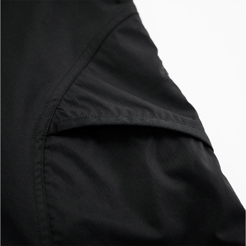 CAYL Stretch Nylon Half Zip Jacket / Black