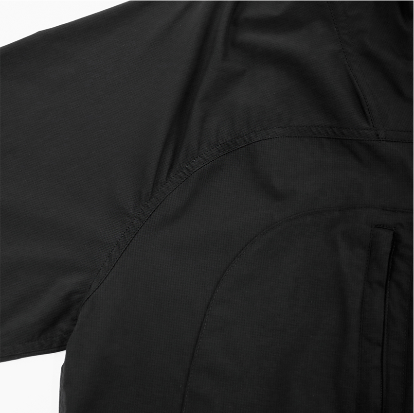 CAYL Stretch Nylon Half Zip Jacket / Black