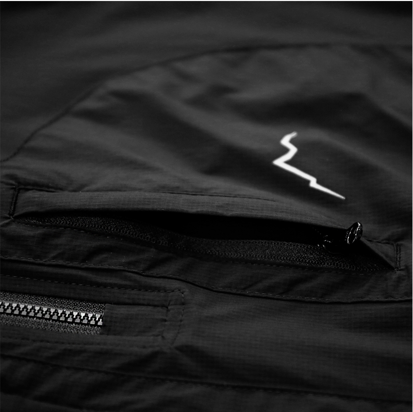 CAYL Stretch Nylon Half Zip Jacket / Black