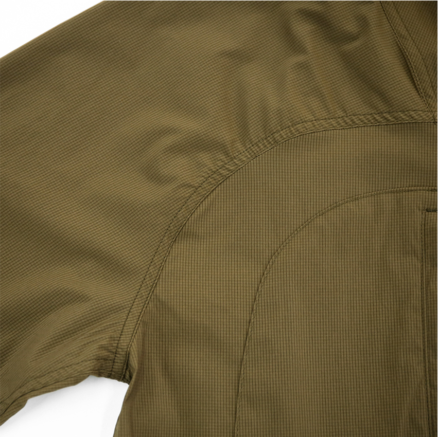 CAYL Stretch Nylon Half Zip Jacket / Brown Khaki