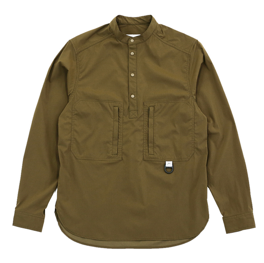 CAYL Stretch Nylon Pullover Shirts / Brown Khaki